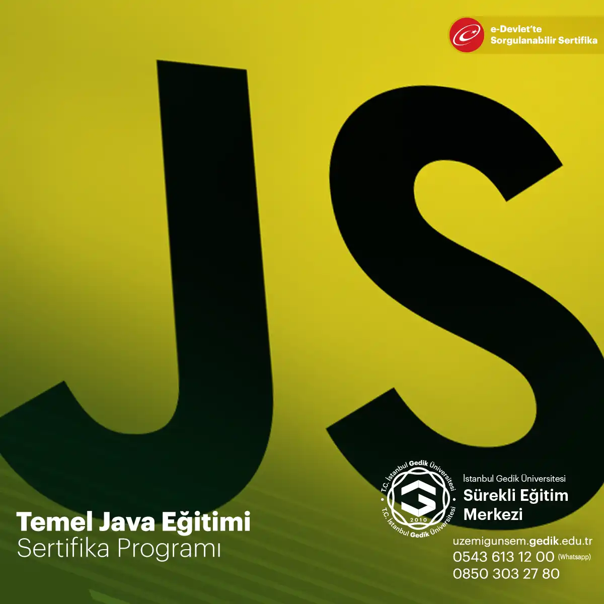 Temel Java Eğitimi Sertifika Programı
